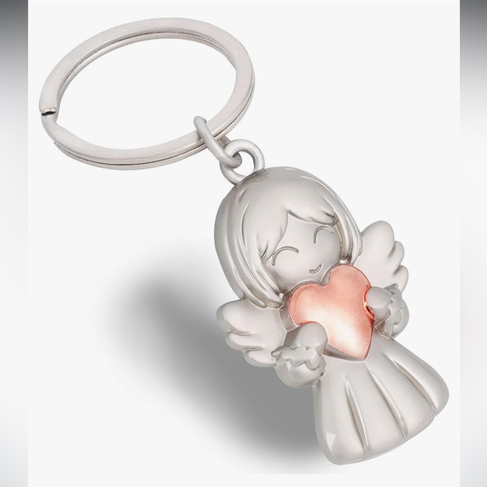Angel Keychain with Heart